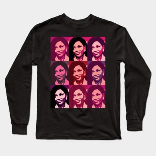 Crushed out on Jasmine Crockett - in plums Long Sleeve T-Shirt